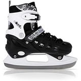 NILS EXTREME NH10905 4in1 Inliner Schlittschuhe Rollschuhe Gr. 35-38, Schwarz, verstellbar