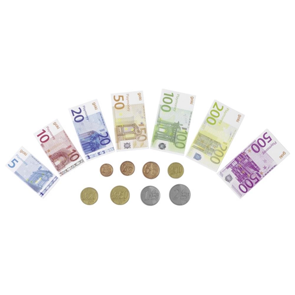 goki Spielgeld, Banknoten und Münzen - Zubehör für Kaufladen
