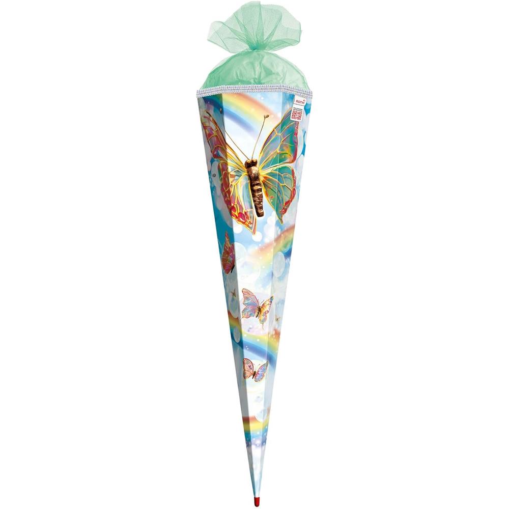 Roth Schultüte Rainbow Butterfly, 85cm, eckig, Sound