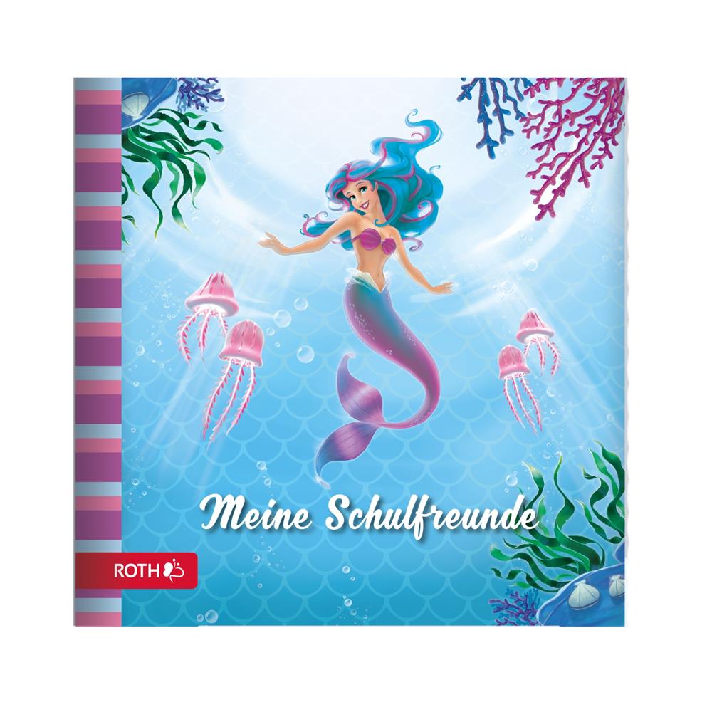 Roth Freundebuch Meerjungfrau, 64 Seiten, Poesiealbum für Schulfreunde