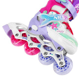 NILS FUN NH18150 MAZZY 4in1 LED Inliner Schlittschuhe Rollschuhe Gr. 31-34, verstellbar