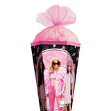 Roth Schultüte Barbie, 85cm, eckig, Rot(h)-Spitze, Tüllverschluss