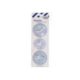 School-Mood 3er Patchy-Set Aqua