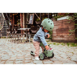 Scoot & Ride Highwaykick 1 Lifestyle, green lines - Kinderroller mit Aufbewahrungsbox
