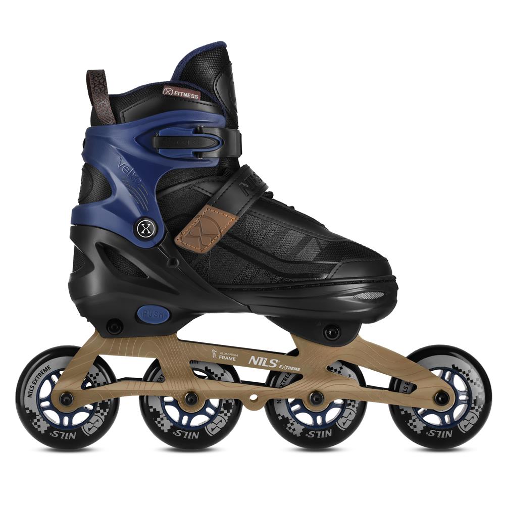 NILS EXTREME NA684 VELTO Inlineskates Inliner Gr. 39-42, Dunkelblau, größenverstellbar