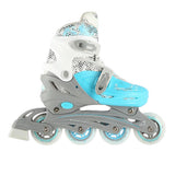 NILS EXTREME NH18331 4in1 Inliner Schlittschuhe Rollschuhe Gr. 31-34, Blau, verstellbar