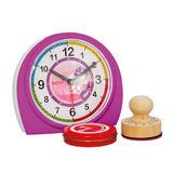 Roth Kinderwecker Einhornportrait Set – Lernwecker mit Stempel zum Uhrzeit lernen