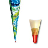 Roth Schultüte Racing, 85cm, eckig, Rot(h)-Spitze, Tüllverschluss (Silbertüll)