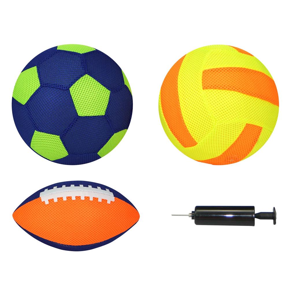 Best Sporting Beach-Ball-Set mit 3 Bällen und Ballpumpe