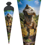 Roth Schultüte 70 cm Tyrannosaurus rund Filzverschluss Dino