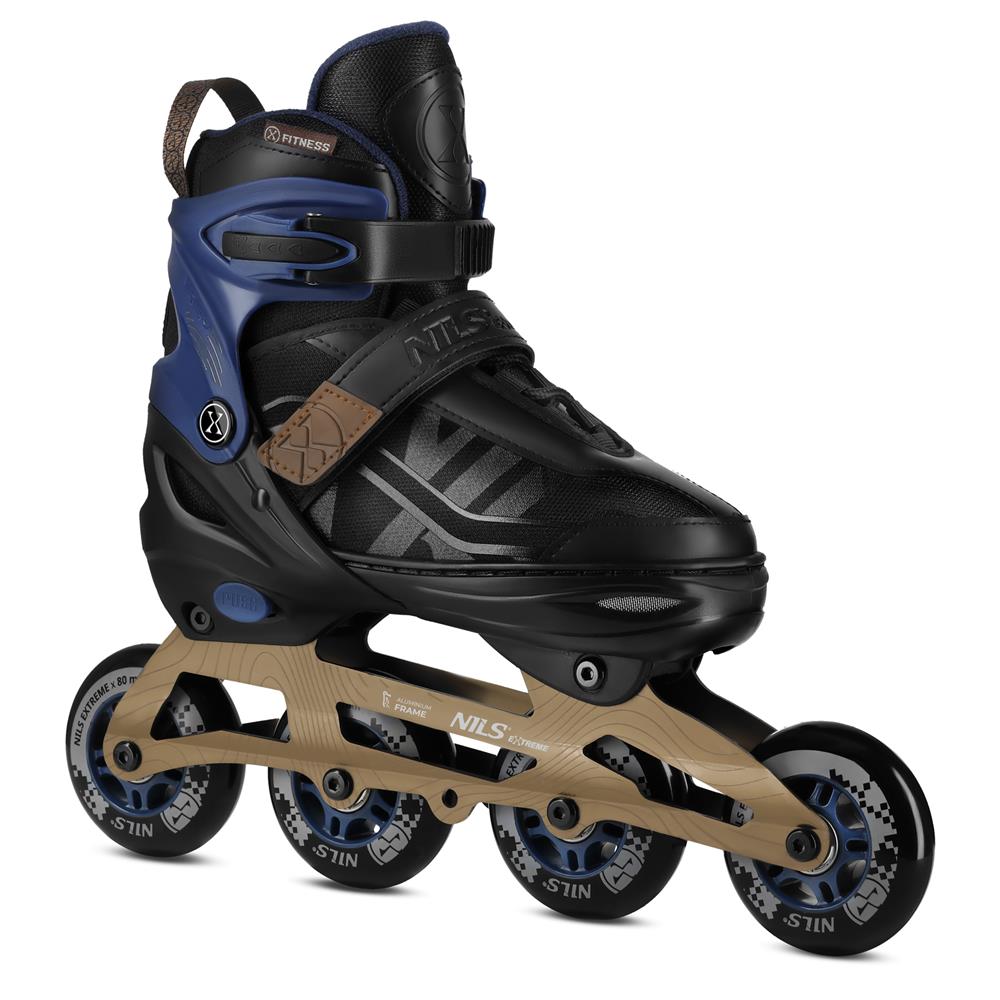 NILS EXTREME NA684 VELTO Inlineskates Inliner Gr. 42-45, Dunkelblau, größenverstellbar