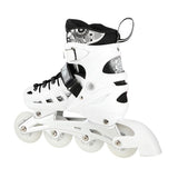 NILS EXTREME NH10905 4in1 LED Inliner Schlittschuhe Rollschuhe Gr. 35-38, Weiß, verstellbar