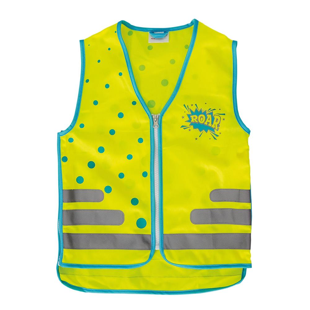 Roth ReflActions Warnweste für Kinder Roar, Gelb, mit reflektierenden Elementen, erweiterbar