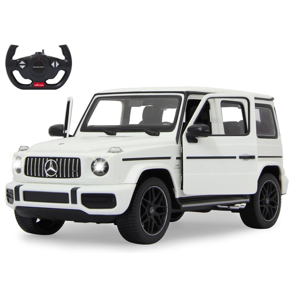 Jamara Mercedes-AMG G63 1:14 weiß 2,4GHz Tür manuell Ferngesteuertes Auto mit LED Fahrlicht