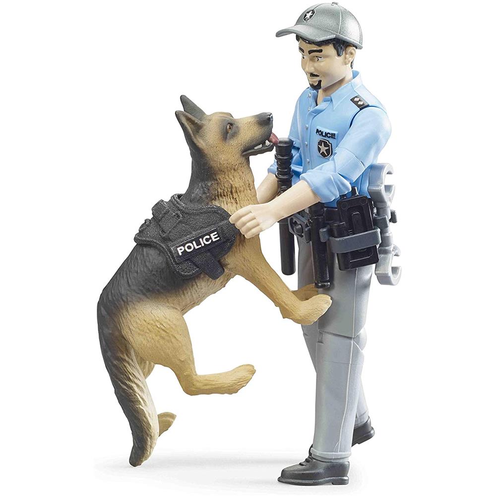 Bruder 62150 - bworld Polizist mit Hund