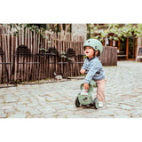Scoot & Ride Highwaykick 1 Lifestyle, green lines - Kinderroller mit Aufbewahrungsbox