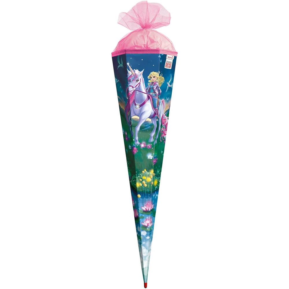Roth Schultüte Magische Einhornreiterin, 85cm, eckig