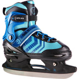 NILS EXTREME NH18192A 4in1 Inliner Schlittschuhe Rollschuhe Gr. 29-33, Schwarz-Blau, verstellbar