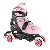 NILS EXTREME NH18331 4in1 Inliner Schlittschuhe Rollschuhe Gr. 31-34, Rosa, verstellbar