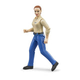 Bruder 60408 - bworld Frau mit hellem Hauttyp und blauer Hose