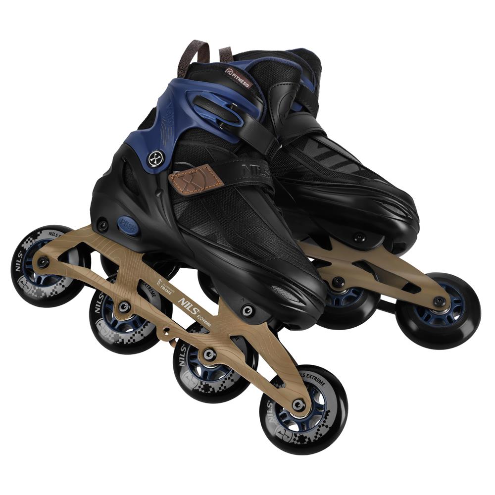 NILS EXTREME NA684 VELTO Inlineskates Inliner Kinder Gr. 35-38, Dunkelblau, größenverstellbar