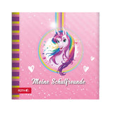 Roth Freundebuch Einhornportrait, 64 Seiten, Poesiealbum für Schulfreunde