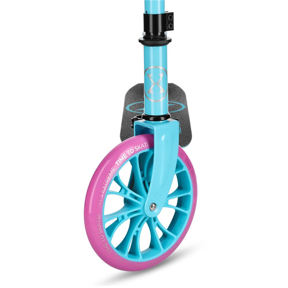 NILS EXTREME HM1302 City Scooter Blau-Rosa, Freizeitroller, ABEC-7, bis 100 kg