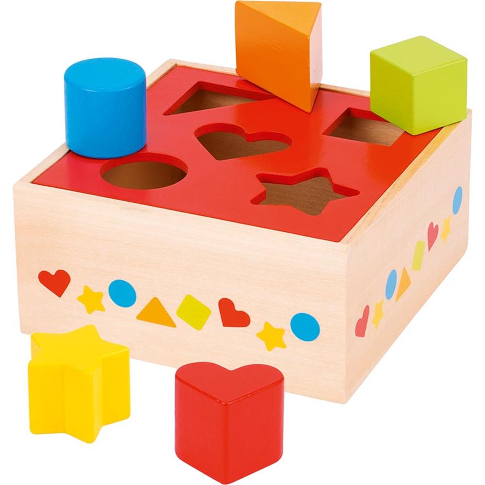 Goki Basic Sortierbox 5-teilig - Motorikspielzeug (Feinmotorik, logisches Denken)
