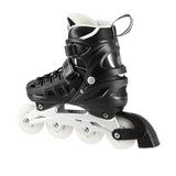 NILS EXTREME NH10905 4in1 LED Inliner Schlittschuhe Rollschuhe Gr. 35-38, Schwarz, verstellbar