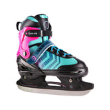 NILS EXTREME NH18192A 4in1 Inliner Schlittschuhe Rollschuhe Gr. 34-38, Schwarz-Violett, verstellbar