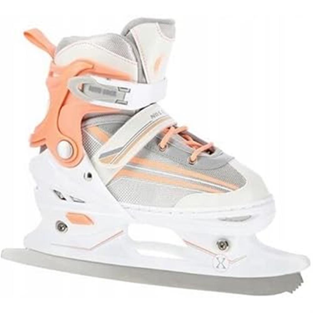 NILS EXTREME NH18190 2in1 Inliner Schlittschuhe Kinder Gr. 29-33, Weiß-Rosa, verstellbar