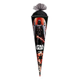 Roth Schultüte Disney Star Wars mit Folieneffekt, 85cm, eckig, mit Rot(h)-Spitze und schwarzem Tüll