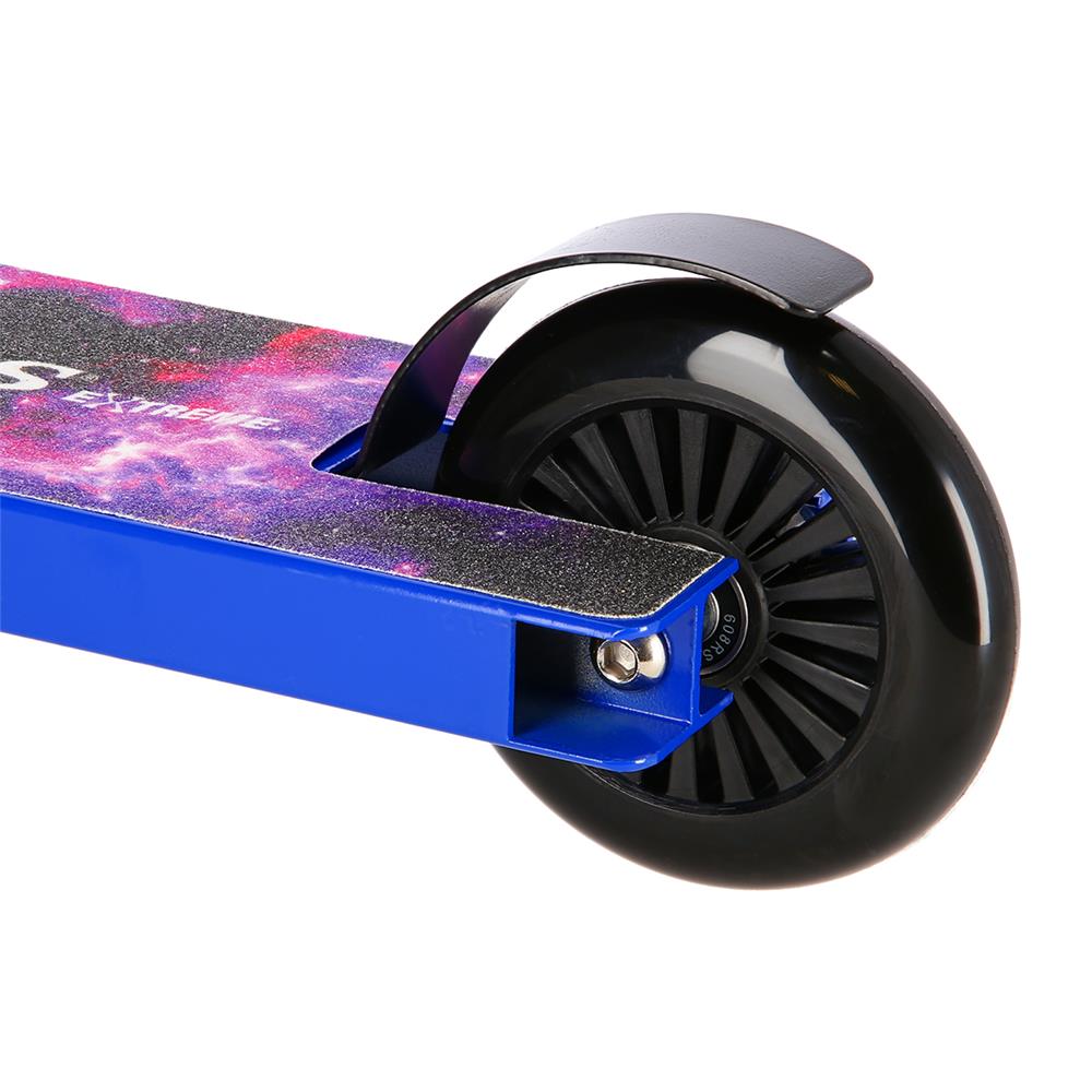 NILS EXTREME HS021 SPACE Stunt Scooter Blau, Freestyle Roller, ABEC-9, bis 100 kg