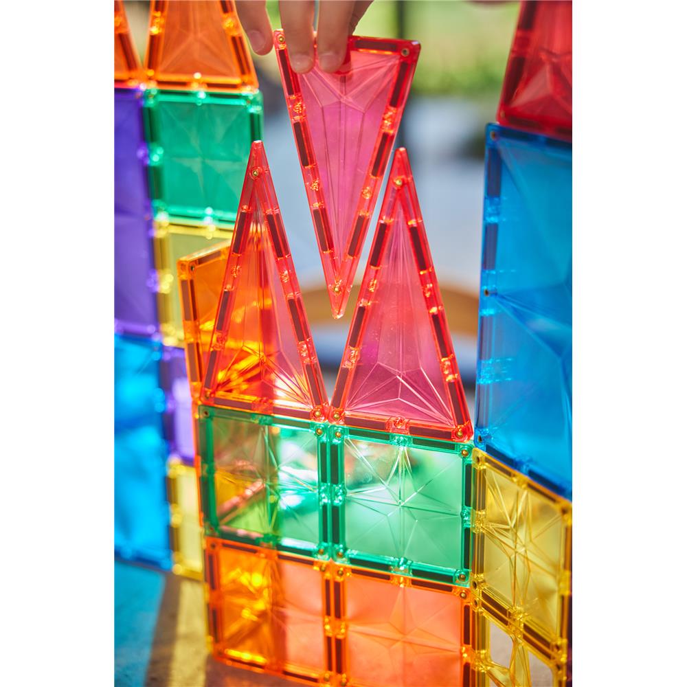 Cleverclixx Erfindungs-Bausatz in Knallfarben 110 Teile, abwechslungsreiche Formen, Magnetspielzeug