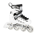 NILS EXTREME NH10905 4in1 LED Inliner Schlittschuhe Rollschuhe Gr. 31-34, Weiß, verstellbar