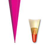 Roth Schultüte-Rohling/Basteltüte, pink, 85cm, eckig, Rot(h)-Spitze, mit Tüllverschluss