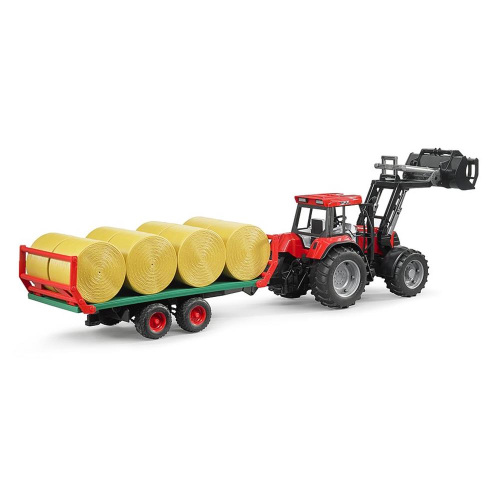 Bruder 02220 - Ballentransportanhänger mit 8 Rundballen