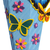 Roth Schultüte-Bastelset, Butterfly, 68cm, eckig, Rot(h)-Spitze, Kreppverschluss