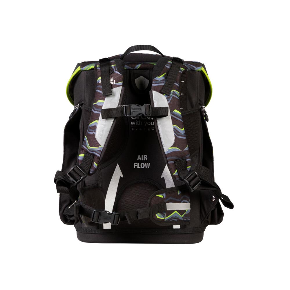 School-Mood Schulranzen Set Champion Maxx Pro Finn (Raubkatze) 7-teilig mitwachsend