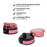 Roth Kinder-Trinkflasche, Einhornportrait, 350ml, Edelstahl, auslaufsicher, isolierend