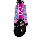 NILS EXTREME HS021 LEAVES Stunt Scooter Pink, Freestyle Roller, ABEC-9, bis 100 kg