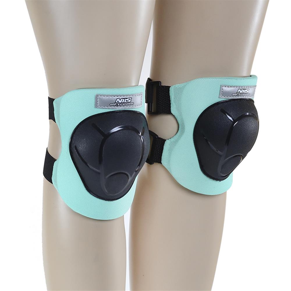 NILS EXTREME H210 Schoner-Set, Schwarz-Minzgrün, XS - Protektoren Handgelenk Ellenbogen Knie