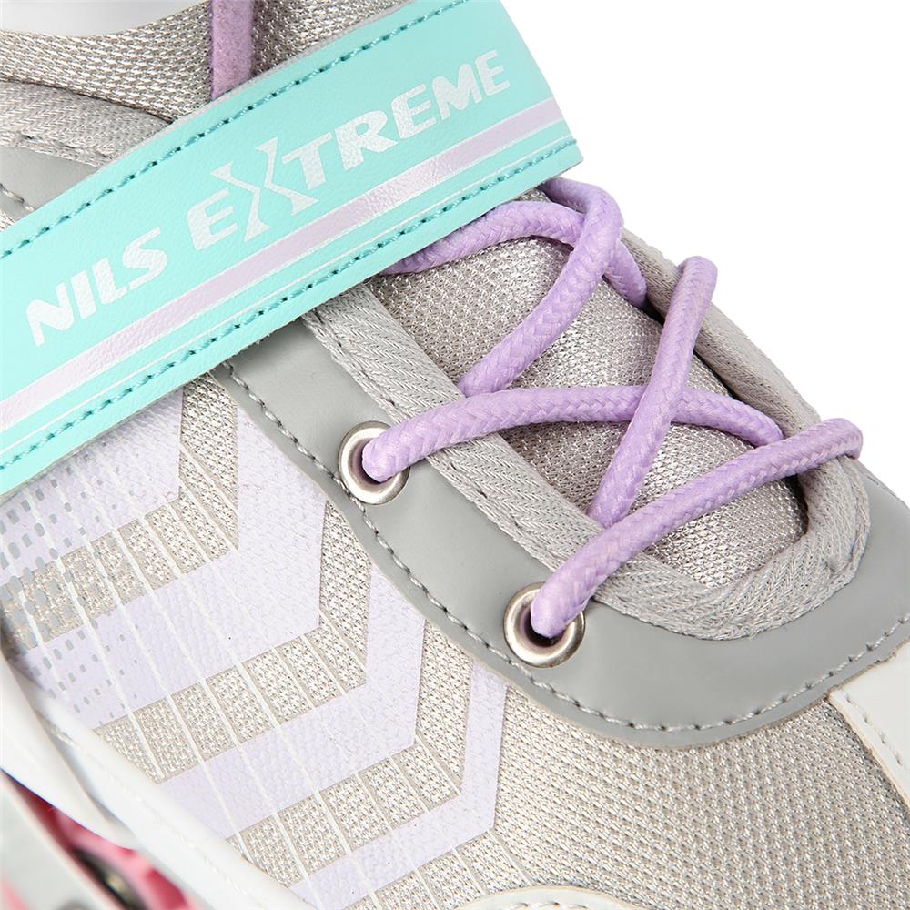 NILS EXTREME NH18192 4in1 Inliner Schlittschuhe Rollschuhe Gr. 34-38, Rosa, verstellbar