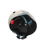 Scoot & Ride Kinderhelm Größe XXS-S (45-51 cm) ash - Schutzhelm mit LED-Licht