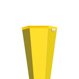 Roth Schultüte-Rohling/Basteltüte, gelb, 85cm, eckig, Rot(h)-Spitze, ohne Verschluss