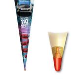 Roth Schultüte Polizei 110, 85cm, eckig, Rot(h)-Spitze, Tüllverschluss