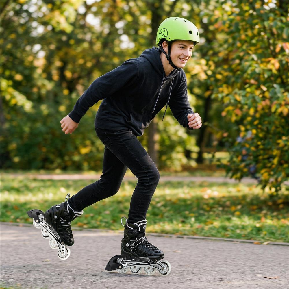 NILS EXTREME MTW001-2 Helm Größe M 55-58 cm Grün - Schutzhelm für Skatehelm Inliner Roller Fahrrad