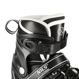 NILS EXTREME NH10905 4in1 LED Inliner Schlittschuhe Rollschuhe Gr. 31-34, Schwarz, verstellbar