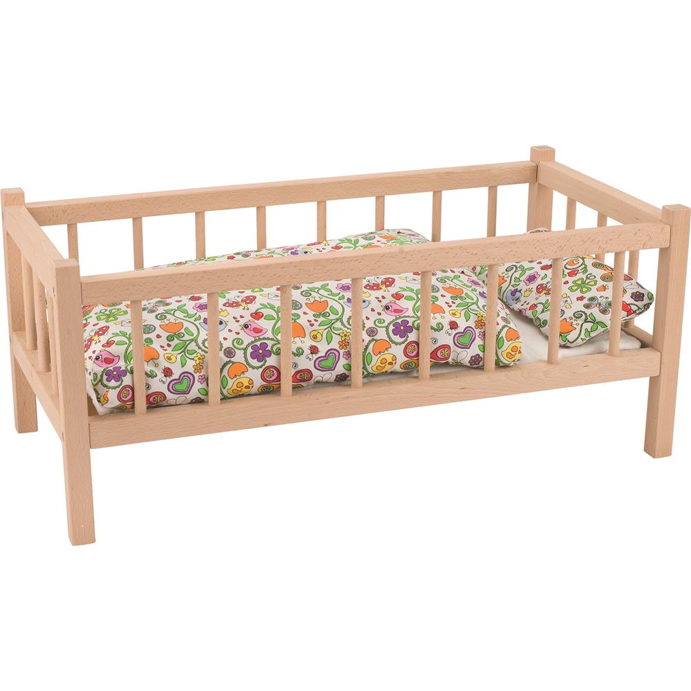 Goki Puppenbett, aus Holz, naturfarben - (ohne Bettzeug)