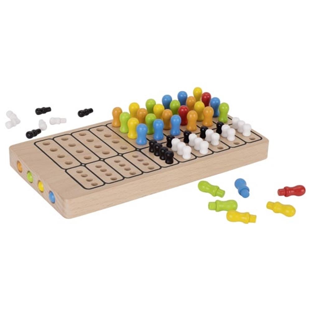 Goki Master Logic Spiel, Logikspiel, aus Holz, für 2 Spieler